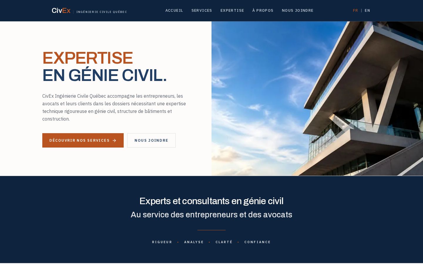 CivEx Québec website designed and developed by SiteWell